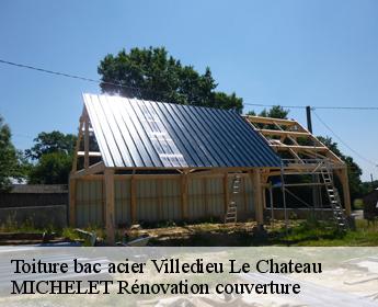 Toiture bac acier villedieu-le-chateau-41800 Entreprise de Couverture et Reparation 41