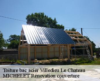 Toiture bac acier  villedieu-le-chateau-41800 Entreprise de Couverture et Reparation 41