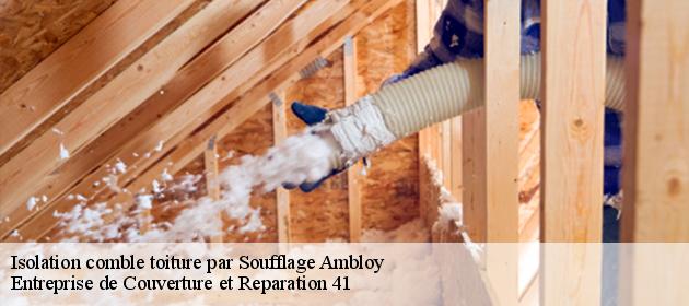 Isolation comble toiture par Soufflage  ambloy-41310 Entreprise de Couverture et Reparation 41