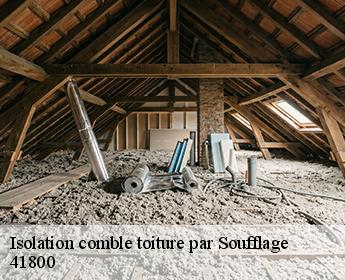 Isolation comble toiture par Soufflage