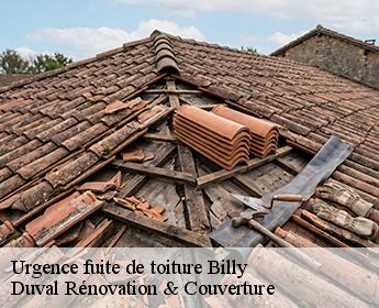 Urgence fuite de toiture  billy-41130 Duval Rénovation & Couverture