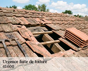 Urgence fuite de toiture 41600