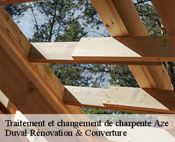 Traitement et changement de charpente aze-41100 Duval Rénovation & Couverture