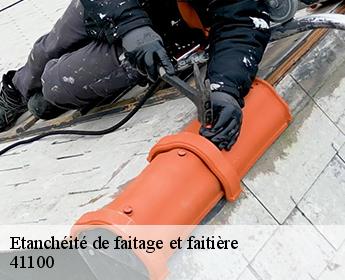 Etanchéité de faitage et faitière 41100